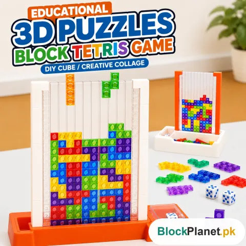 Educational 3D Puzzles Block Tetris Game For Kids (2145)