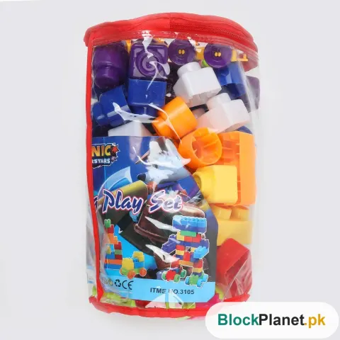 Kids Block Bag 88 Pcs - Multi Color