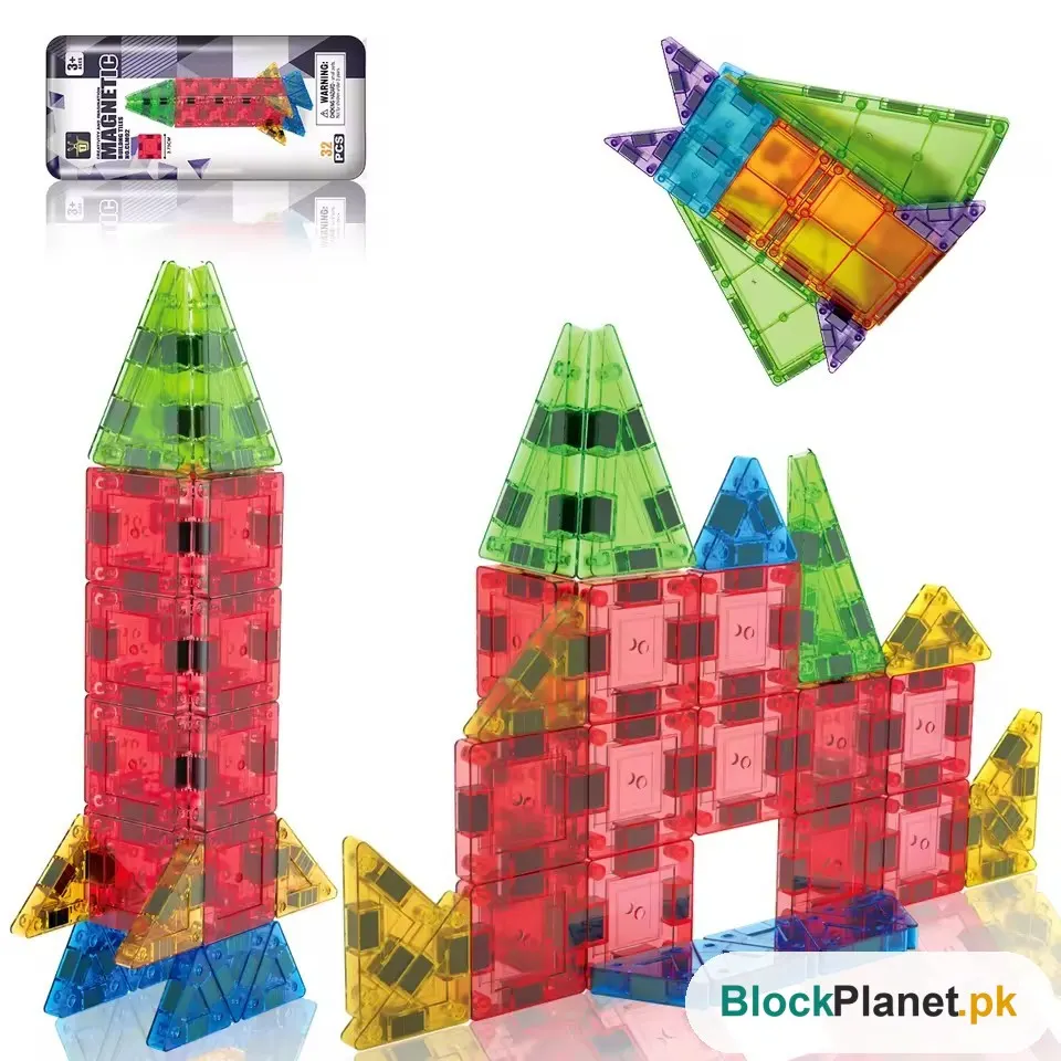 Mini Magnetic Building Blocks — 32 Pcs Set