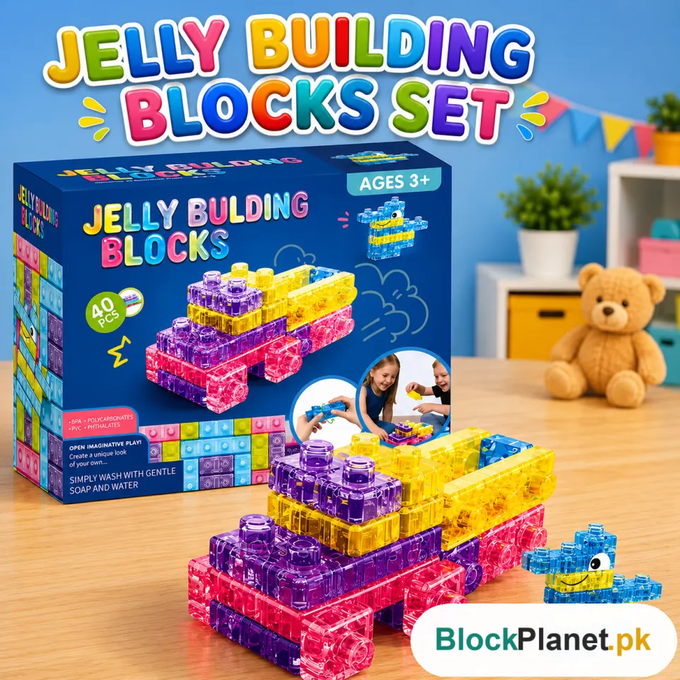 40PCS Transparent Jelly Gummy Blocks Set (GD2637)