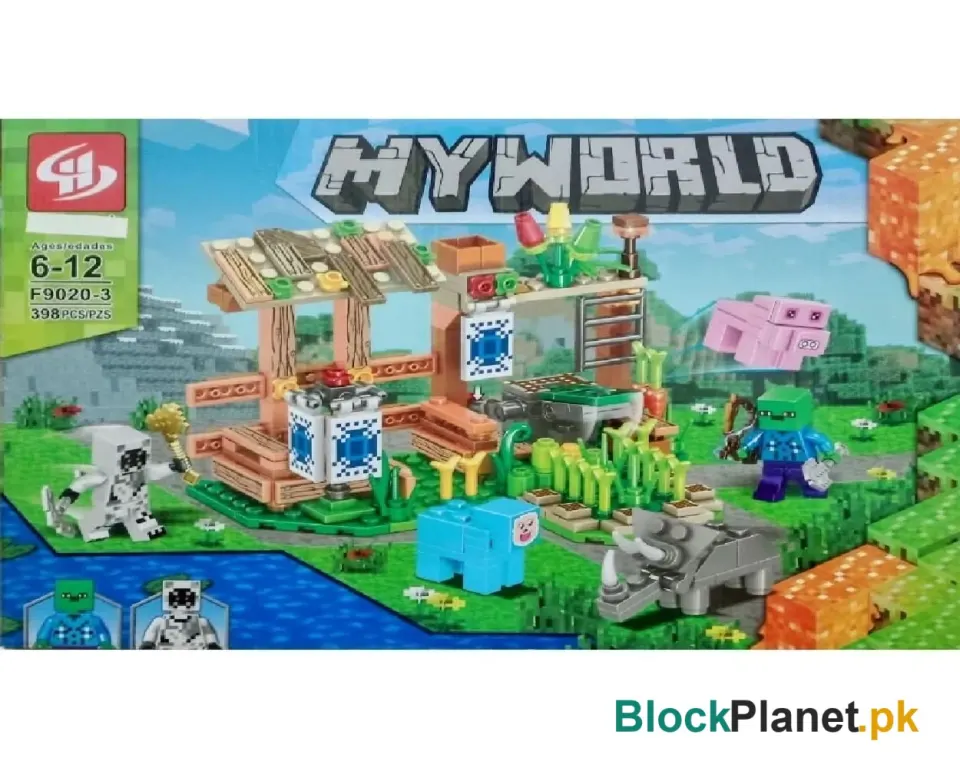 Constructor Minecraft 4 in 1, Meworld, 398 parts